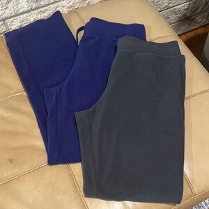 2 pair of women’s fleece pants